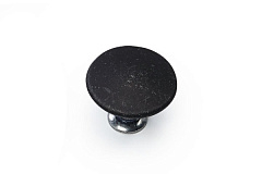 mo.3992.53.58 metakor. ручка-кнопка chateau, темная чер.  матовая сталь, d 42 мм