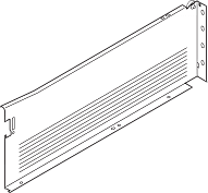 выдвижной ящик metabox  150x350 мм, серый