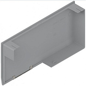 hk top заглушка основная, серая + малая симметр. нерж., правая