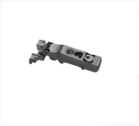 петля для узкой al-рамки  110° dtc pivot pro click-on накладная с доводчиком, черная (0020421)