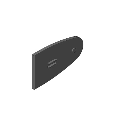 фото заглушка малая с логотипом, серая, левая