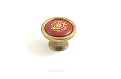 p17.21.a5.d1g giusti. ручка-кнопка, бронза,фарфор,d38 мм (распродажа)