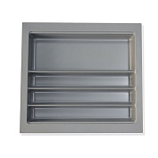 лоток scoop ii для кухонных принадлежностей в ящик (800-860) х (450-510), шк 900 мм, серый металлик