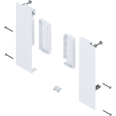 фото крепление передней панели merivobox, e с поперечным релингом, белый шелк,l+r 