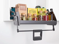 ай мув 1 полка, 600 мм, комплект, цвет антрацит, дно антрацит, антислип, 1 уп. (0217029846)