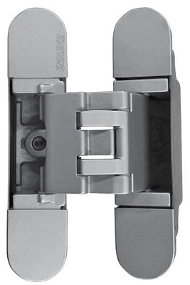 фото петля kubikuadra k3000 для дверей с притвором, цвет хром матовый (универсальная)