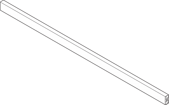 фото поперечный релинг antaro к передней панели 1046 мм, белый шелк