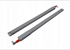 релинг antaro 350мм верхний,серый,l+r new