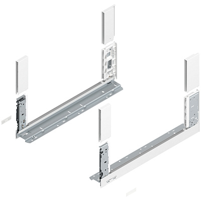 фото legrabox free царга c, 450 мм, белый шелк, l+r+ заглушки+boxcover, инструкция