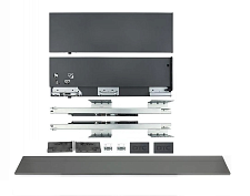 внутренний ящик magic-pro, высота м  h= 88 мм, 500mm, графит