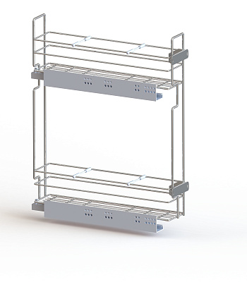фото бутылочница 150 мм левая с направляющими blum + tip-on