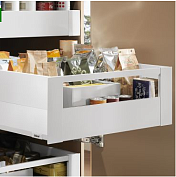 внутренний merivobox высота e с boxcap, с поперечным релингом, 400 мм, белый шелк