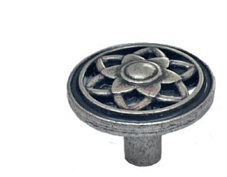 wpo.645.035.00e8 ручка-кнопка, ант.серебро  giusti