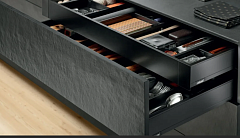 выдвижной ящик внутренний legrabox pure m,стандартный, 350 мм,черный матовый