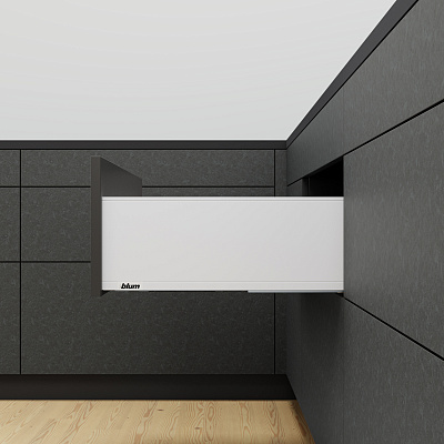 фото legrabox pure c,высокий,350 мм,белый шелк