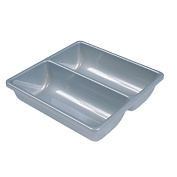 вставка для лотков scoop ii, для столов.приборов (178х178х57,5), серый металлик