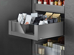 внутренний legrabox pure c,высокий, панель с вставкой,500 мм,серый орион 