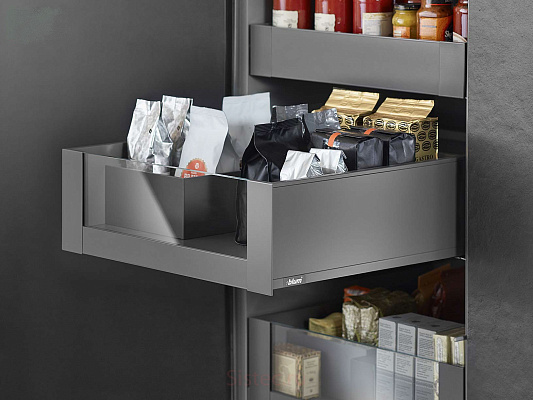 фото внутренний legrabox pure c,высокий, панель с вставкой,500 мм,серый орион 