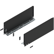 внутренний legrabox pure c,высокий, панель с релингом,500 мм,черный матовый