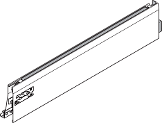 царга l intivo 450 мм, белый шелк, правая