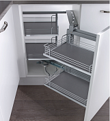 волшебный угол 450 - 600 мм комплект, правый, арена классик, цвет титан, (2604060102)