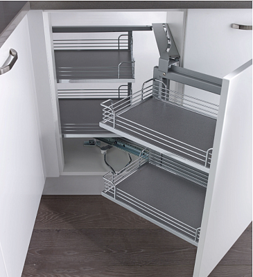 фото волшебный угол 450 - 600 мм комплект, правый, арена классик, цвет титан, (2604060102)