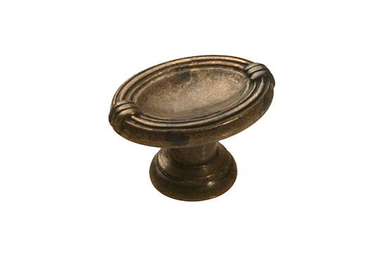 фото 24216z0290b.03 ручка-кнопка neoclassico, античная латунь, d30