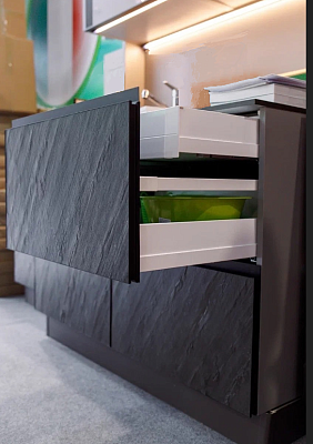 фото ten2 внутренний выдвижной ящик h90 мм, 500мм, белый