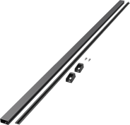 штанга для одежды, конеро w 1220 мм, размер 1219x15x30 мм, 1 шт, цвет черный (2389027021)