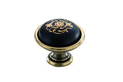 24316p035et.07  ручка-кнопка new dèco, старое золото, d35