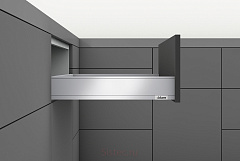 выдвижной ящик legrabox pure m,стандартный,500 мм,нерж.сталь