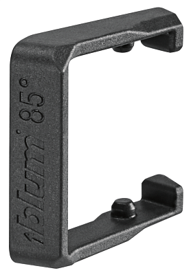 фото ограничитель угла открывания до 85° для петель cristallo и для тонких фасадов