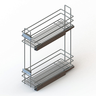 фото бутылочница 200 мм правая с направляющими blum + tip-on