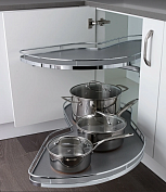 леманс 400 мм комплект 2 полки, 2 доводчика, правый, арена классик, цвет хром, (0479260005)