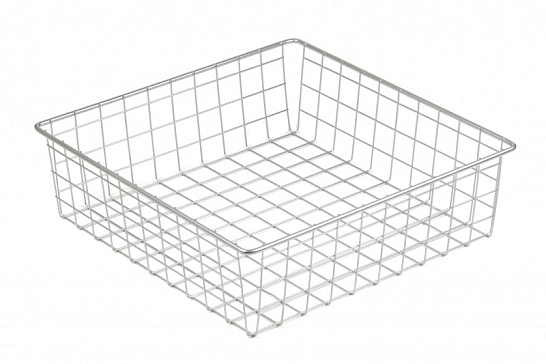 корзина сотовая серии 1 450х450х120, хром (код 417)