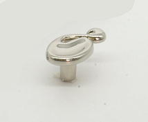 24099z04500.32 ручка-кнопка elegance, глянцевый никель, d45