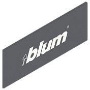 заглушка antaro симметричная, светло-серая с логотипом