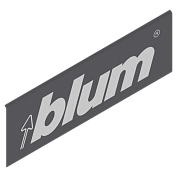 legrabox заглушка внешн.с лого blum,сер.орион,симм.