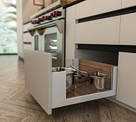 magic-pro, высота c, высокий ящик c боковыми стекл.вставками h= 172 мм, 500mm, белый