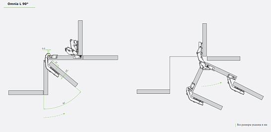 фото omnia l петля 270° карусельная, под саморез