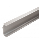 901010 вертикальный профиль (средний) для фасадов без ручек (62х22 мм), анод. алюминий, 5 м.