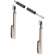 вертикальный подъемный механизм blum aventos hl top4 (480-580мм, 2,5-14,00кг) (l25, l39) заглушки тёмно-серого цвета