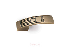 gr27-gab02 gamet. ручка-кнопка, античное золото, 72х21 мм