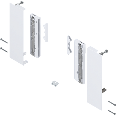 фото крепление передней панели merivobox, e с вставкой, белый шелк,l+r 