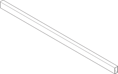 штанга поперечн.прямоуг.antaro,белый шелк