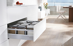 tandembox antaro с 1-м релингом, высота c, 550 мм, белый шелк