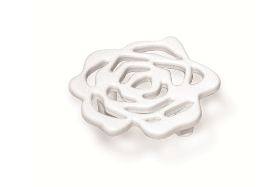 фото 15163z0600.f5 marella ручка 163 floris,роза малая,белый матовый,32мм (распродажа)