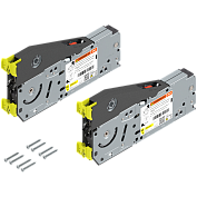 вертикальный подъемный механизм blum aventos hl top3 (390-540мм, 2,0-12,25кг) (l25, l38) заглушки светло-серого цвета