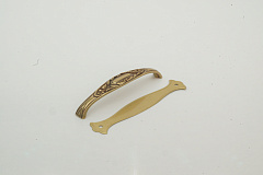 18330.12800.54  ручка-скоба art dèco, патина bm, 128мм