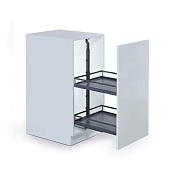 диспенса джуниор слим 400 мм, h 640-728, арена стиль, 2 полки, цвет антрацит, цвет дна антрацит 